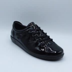 ECCO chaussure à lacets 206503 verni noir