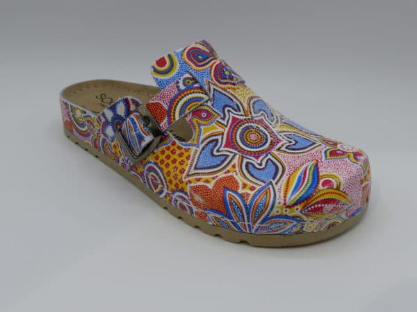 Sabot en cuir SEMELFLEX Geranium