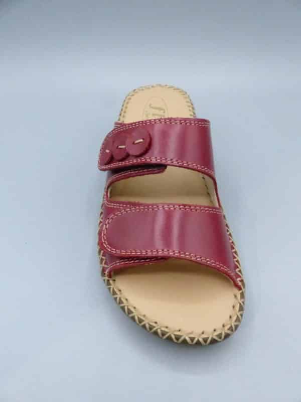 MULE CUIR SEMELFLEX SULLY rouge – Image 3