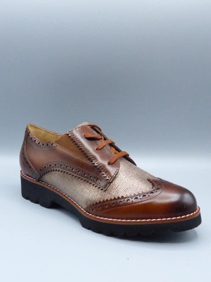 Chaussures Basses Femme Bär – Bleu Marine – Cuir Souple – Taille 35 (UK 2.5)